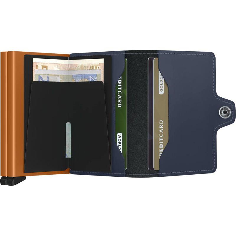 Secrid Twinwallet Matte Night Blue Orange image number 2